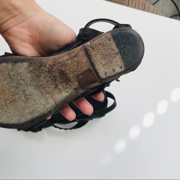 Elisanero black studded gladiator boho sandals - Picture 6 of 7